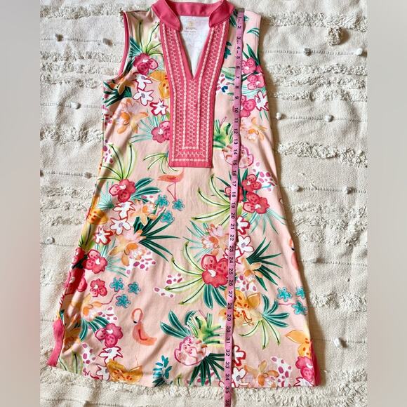 Spartina 449 tunic tropical Flamingo Dress small - Picture 7 of 13